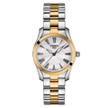 Tissot T Wave Lady White Dial Two Tone Stainless Steel Watch For Women - T112. 210. 22. 113. 00