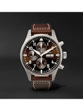 IWC Pilot's Watch Chronograph Edition Brown Dial Brown Leather Strap Watch for Men - IW377713