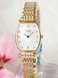 Longines La Grande Classique Diamonds Mother of Pearl Dial Two Tone Mesh Bracelet Watch for Women - L4.205.2.87.7