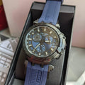 Tissot T Race Chronograph 42mm Blue Dial Blue Silicon Strap Watch For Men - T115.417.37.041.00