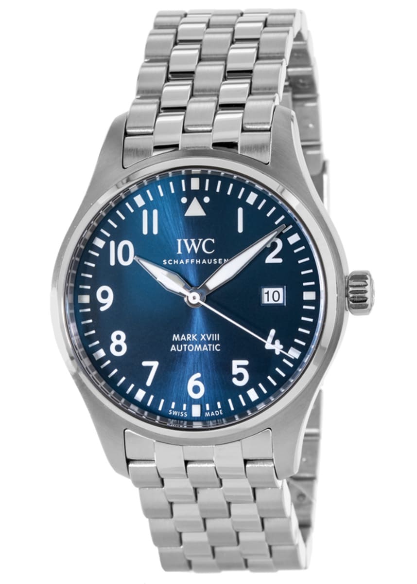 IWC Le Petit Prince XVIII Edition Blue Dial Silver Steel Strap Watch for Men - IW327014