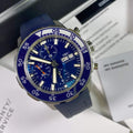 IWC Aquatimer Chronograph Blue Dial Blue Rubber Strap Watch for Men - IW376711