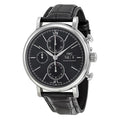 IWC Portofino Chronograph Black Dial Black Leather Strap Watch for Men - IW391008