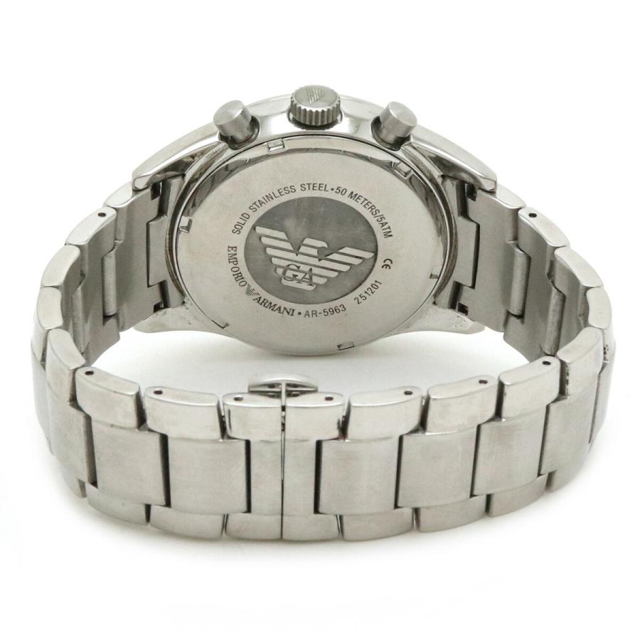 Emporio Armani Sportivo Chronograph Silver Dial Silver Steel Strap Watch For Men - AR5963