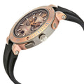 Versace V Extreme Chronograph Brown Tone Dial Black Rubber Strap Watch for Men - VCN030017