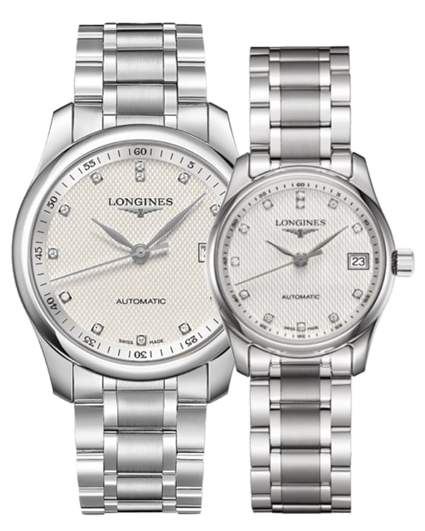 Longines Master Collection Automatic Diamonds Silver Dial Silver Steel Strap Watch for Men - L2.793.4.77.6