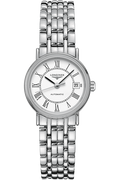 Longines Presence Automatic White Dial Silver Steel Strap Watch for Women - L4.321.4.11.6