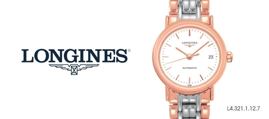 Longines Presence Automatic White Dial Two Tone Steel Strap Watch for Women - L4.321.1.12.7