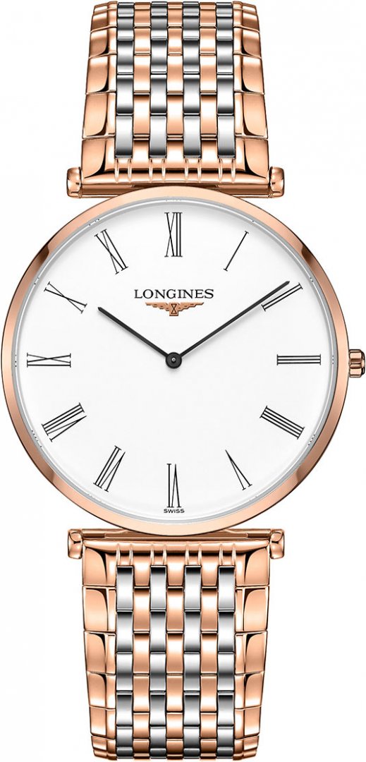 Longines La Grande Classique De Longines White Dial Two Tone Mesh Bracelet Watch for Women - L4.755.1.91.7
