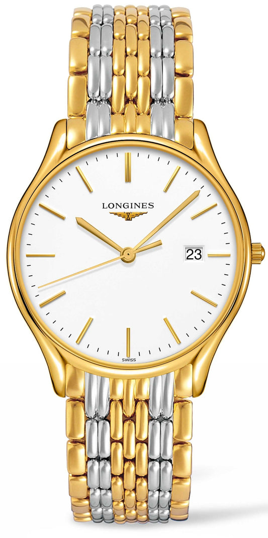 Longines Lyre Quartz White Dial Two Tone Steel Strap Watch for Women - L4.859.2.12.7