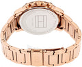 Tommy Hilfiger Claudia Black Dial Rose Gold Steel Strap Watch for Women - 1781820