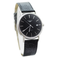 Longines Presence Automatic Black Dial Black Leather Strap Watch for Men - L4.921.4.52.2
