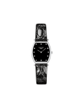 Longines La Grande Classique de Longines Tonneau Diamonds Black Dial Black Leather Strap Watch for Women - L4.205.4.58.2
