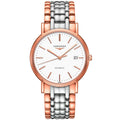 Longines Presence Automatic White Dial Two Tone Steel Strap Watch for Men - L4.921.1.12.7