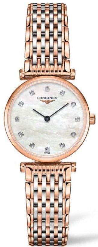 Longines La Grande Classique De Longines Diamonds Mother of Pearl Dial Two Tone Steel Bracelet Watch for Women - L4.209.1.97.7