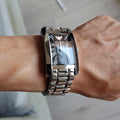 Emporio Armani Classic Black Dial Silver Steel Strap Watch For Men - AR0156
