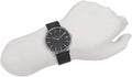 Coach Charles Black Dial Black Leather Strap Watch for Men - 14602157