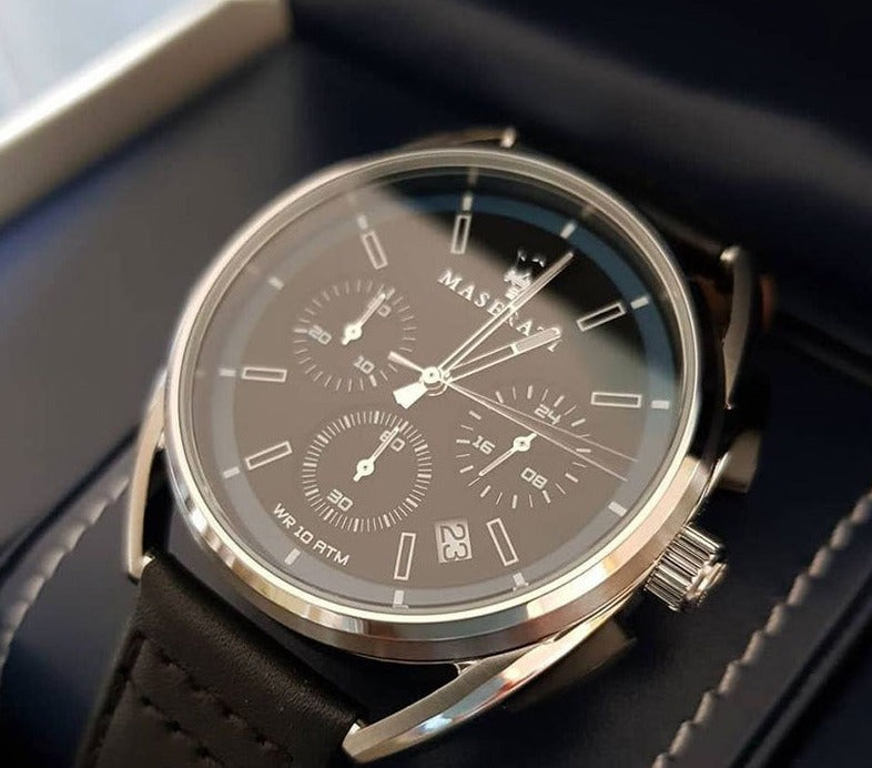 Maserati Trimarano Chronograph Blue Black Dial Watch For Men - R8871632001