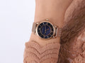 Maserati Epoca Blue Dial Rose Gold Mesh Strap Watch For Women - R8853118503