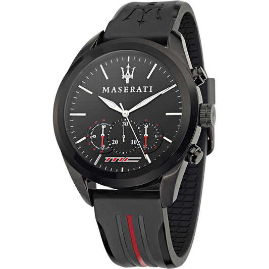 Maserati Traguardo Chronograph Black Dial 45mm Watch For Men - R8871612004
