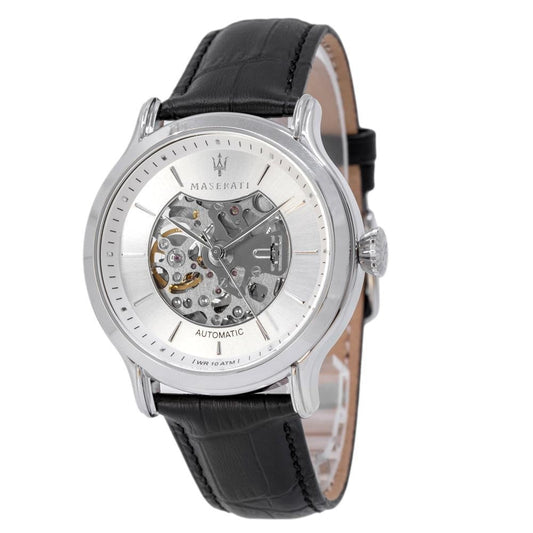 Maserati Epoca Automatic Skeleton Mechanical Silver Dial Watch For Men - R8821118003