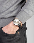 Maserati Epoca White Dial Black Leather Strap Watch For Men - R8851118002