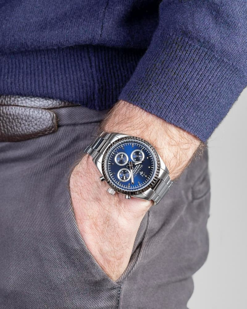 Maserati Competizione Chronograph Quartz Blue Dial Watch For Men - R8853100022