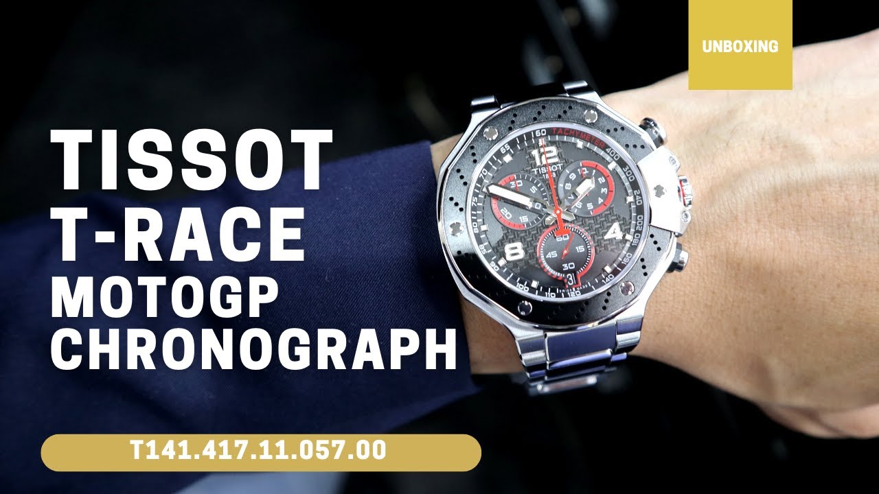 Tissot T Race Moto GP Limited Edition Black Chronograph Black Dial Stainless Steel Strap Watch for Men - T141.417.11.057.00