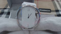 Calvin Klein Glam Transparent Dial White Leather Strap Watch for Women - K9423101