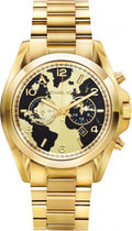 Michael Kors Bradshaw Stop Hunger Gold Dial Gold Steel Strap Watch for Women - MK6272