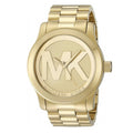 Michael Kors Runway Gold Dial Gold Steel Strap Watch for Women - MK5786