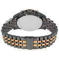 Michael Kors Lexington Black Dial Two Tone Steel Strap Watch for Men - MK8561