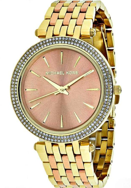 Michael Kors Darci Rose Gold Dial Rose Gold Steel Strap Watch for Women - MK3507