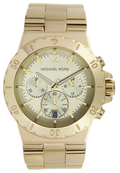 Michael Kors Dylan Gold Dial Gold Steel Strap Watch for Women - MK5313