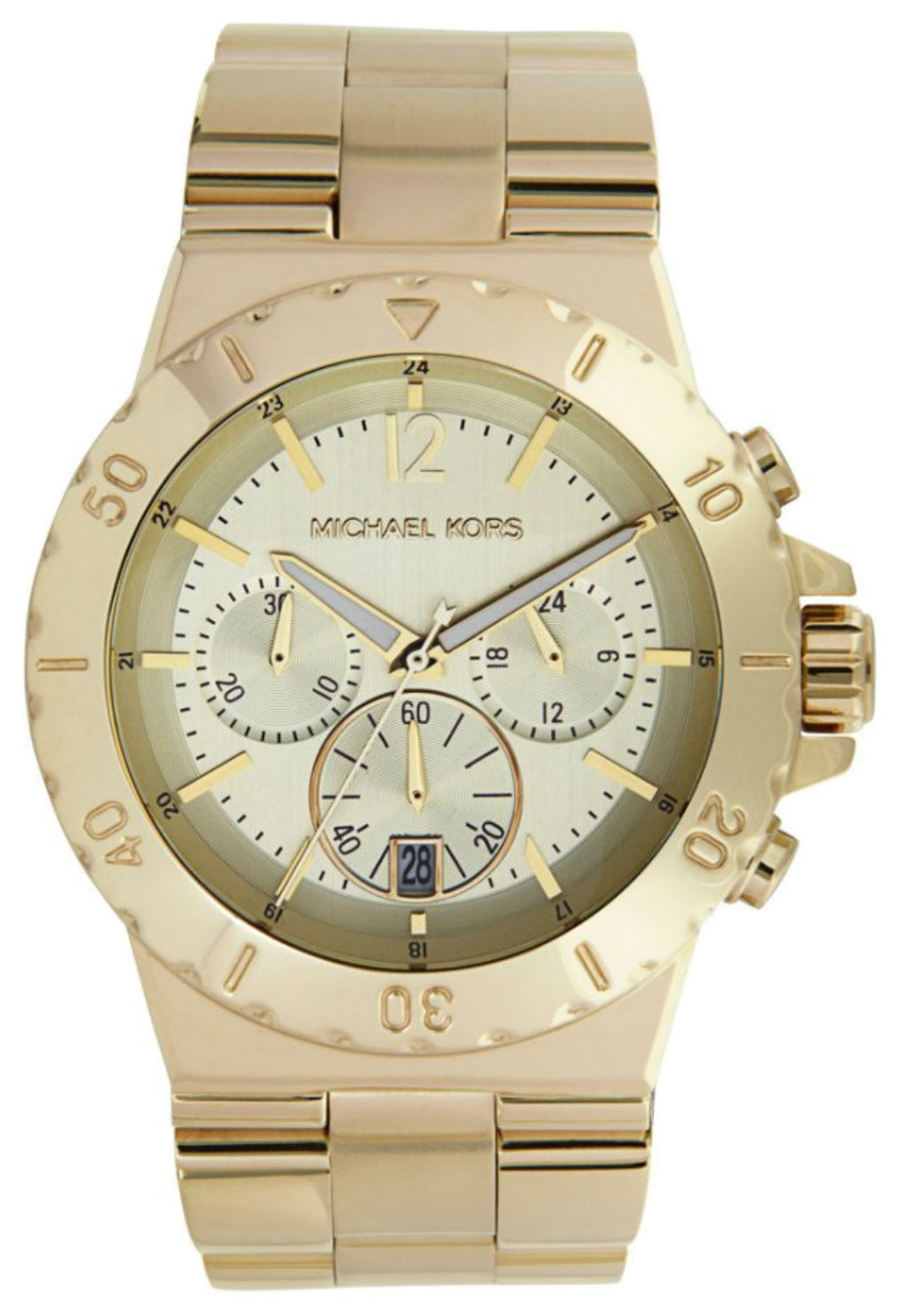Michael Kors Dylan Gold Dial Gold Steel Strap Watch for Women - MK5313