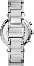 Michael Kors Parker Chronograph Blue Dial Silver Steel Strap Watch for Women - MK6117