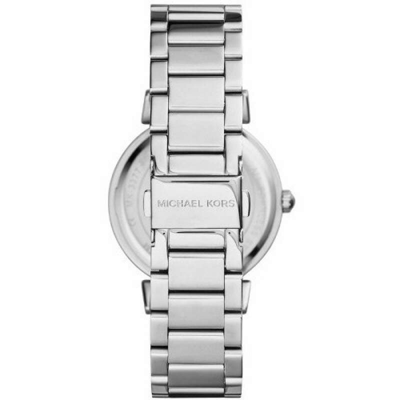 Michael Kors Caitlin Crystal Dial Silver Steel Strap Watch for Women - MK3331