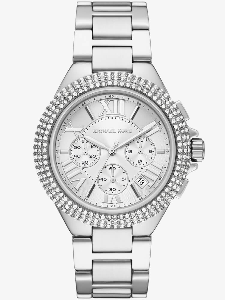 Michael Kors Camille Silver Dial Silver Steel Strap Watch for Women - MK5634