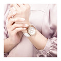 Swarovski Citra Sphere Chrono White Dial White Leather Strap Watch for Women - 5080602