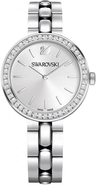 Swarovski Daytime Crystal Silver Dial Silver Steel Strap Watch for Women - 5095600