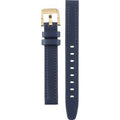 Movado Bold Gold Dial Blue Leather Strap Watch For Men - 3600469