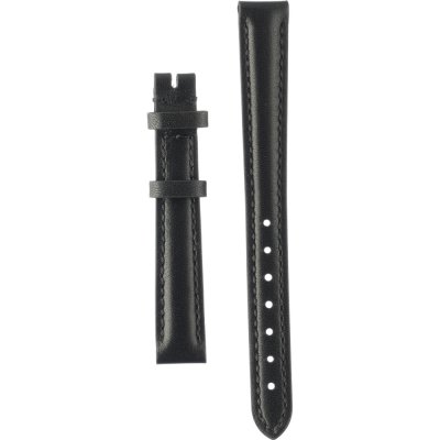 Movado Ultra Slim Black Dial Black Leather Strap Watch For Men - 0607087