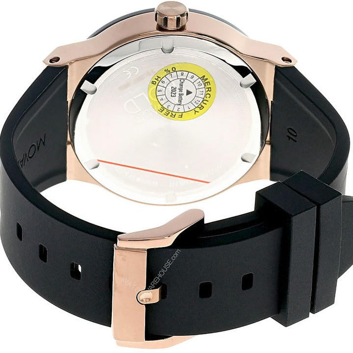 Movado Bold Fusion Black Dial Black Silicone Strap Watch for Men - 3600622