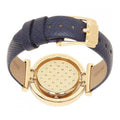 Michael Kors Averi Gold Dial Blue Leather Strap Watch for Women - MK2526