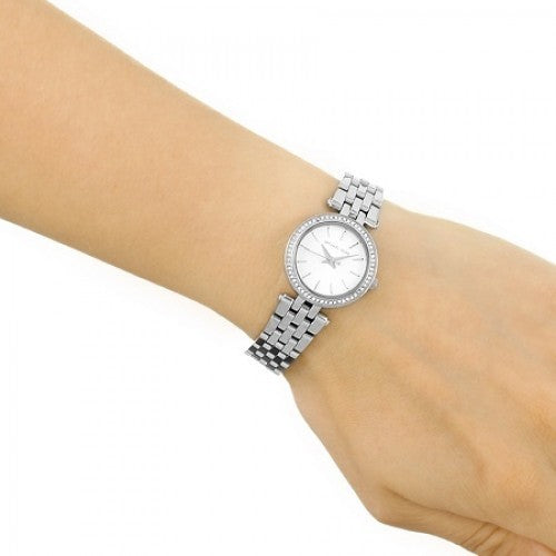 Michael Kors Darci Silver Dial Silver Steel Strap Watch for Women - MK3294