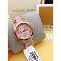 Michael Kors Blair Rose Gold Dial Two Tone Steel Strap Watch for Women - MK6175