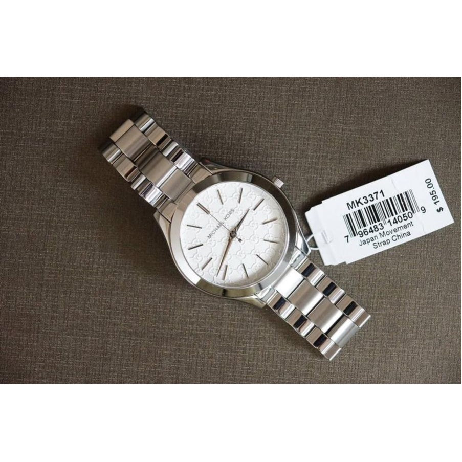 Michael Kors Runway Silver Dial Silver Steel Strap Watch for Women - MK3371