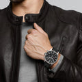 IWC Pilot's Watch Chronograph Black Dial Black Leather Strap Watch for Men - IW377709