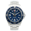 Breitling Superocean Automatic 42mm Blue Dial Silver Steel Strap Watch for Men - A17366D81C1A1