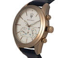 Maserati Traguardo Chronograph Grey Dial Leather Strap Men's Watch - R8871612016